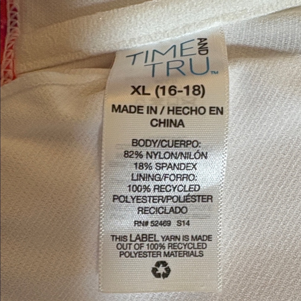 Time and Tru Pink and Purple Tie-Dye Bikini size XL (16/18) - Picture 5 of 5